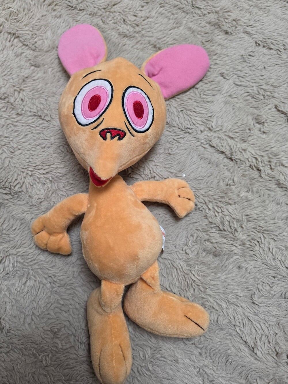Nickelodeon Orange And Pink Plush Rabbit Toy Ren Hoek